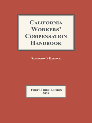 cover image of California Workers' Compensation Handbook